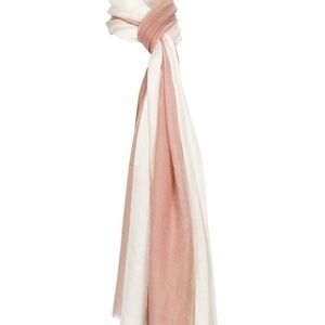 Elegant Pink and White Scarf
